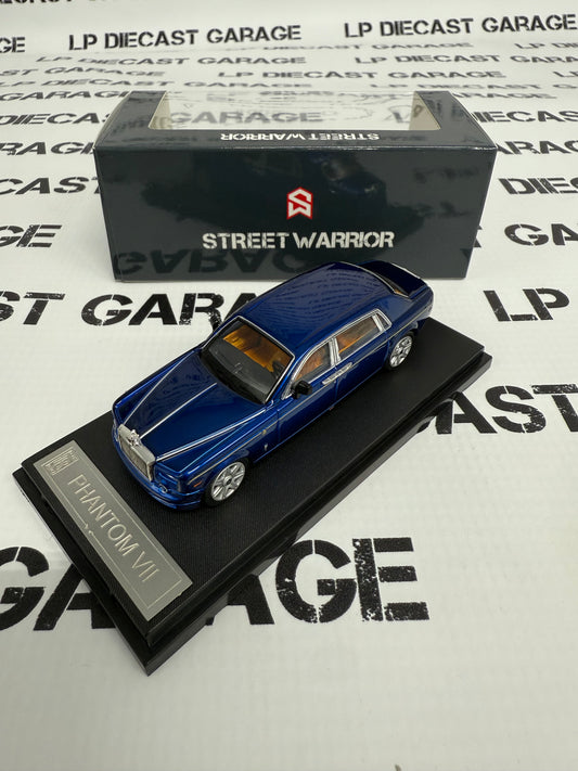 STREET WARRIOR Rolls Royce Phantom VII Blue 1:64 Diecast