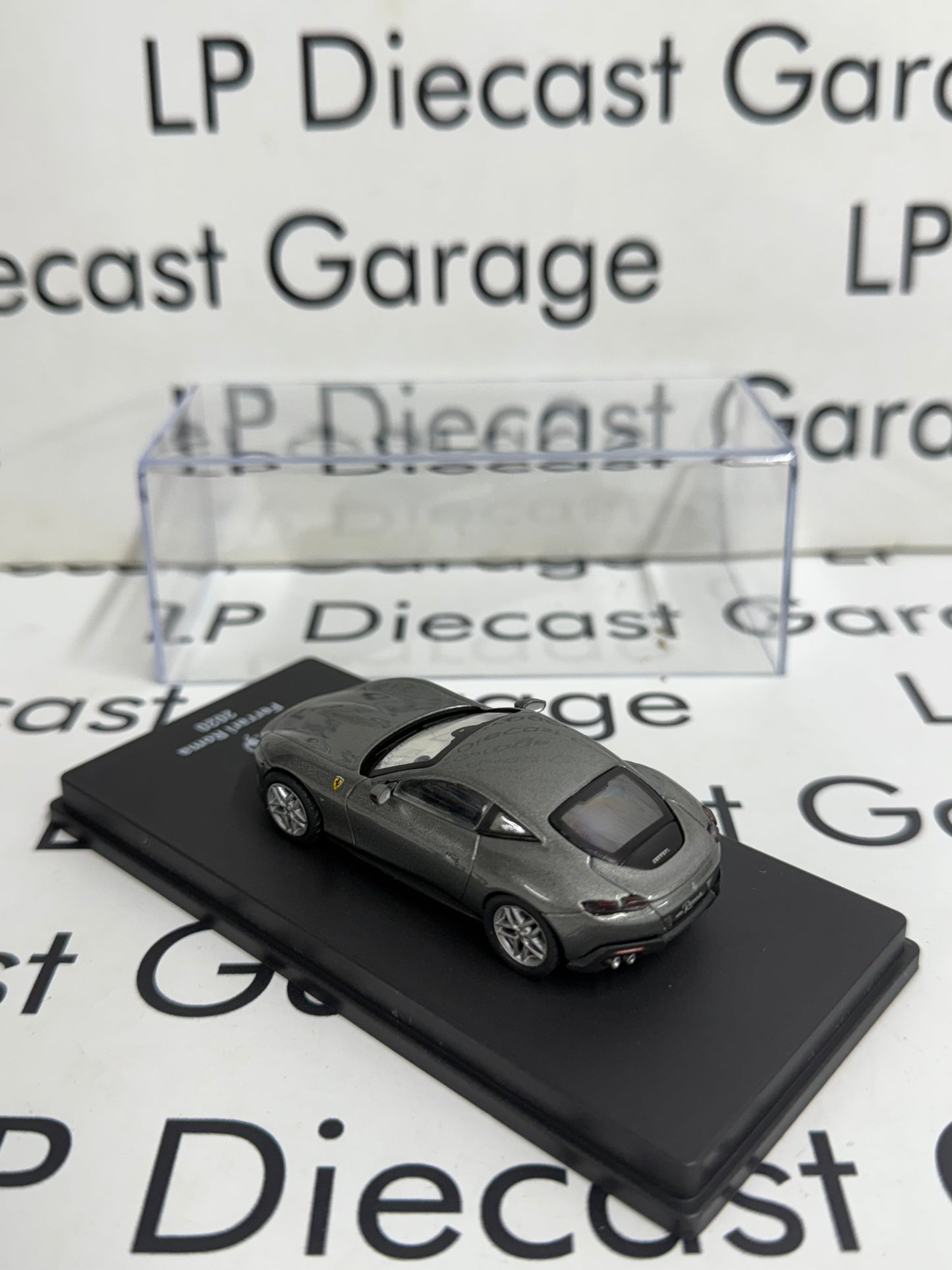 EDICOLA 2020 Ferrari Roma Grey 1:64 Diecast w/ Display Case