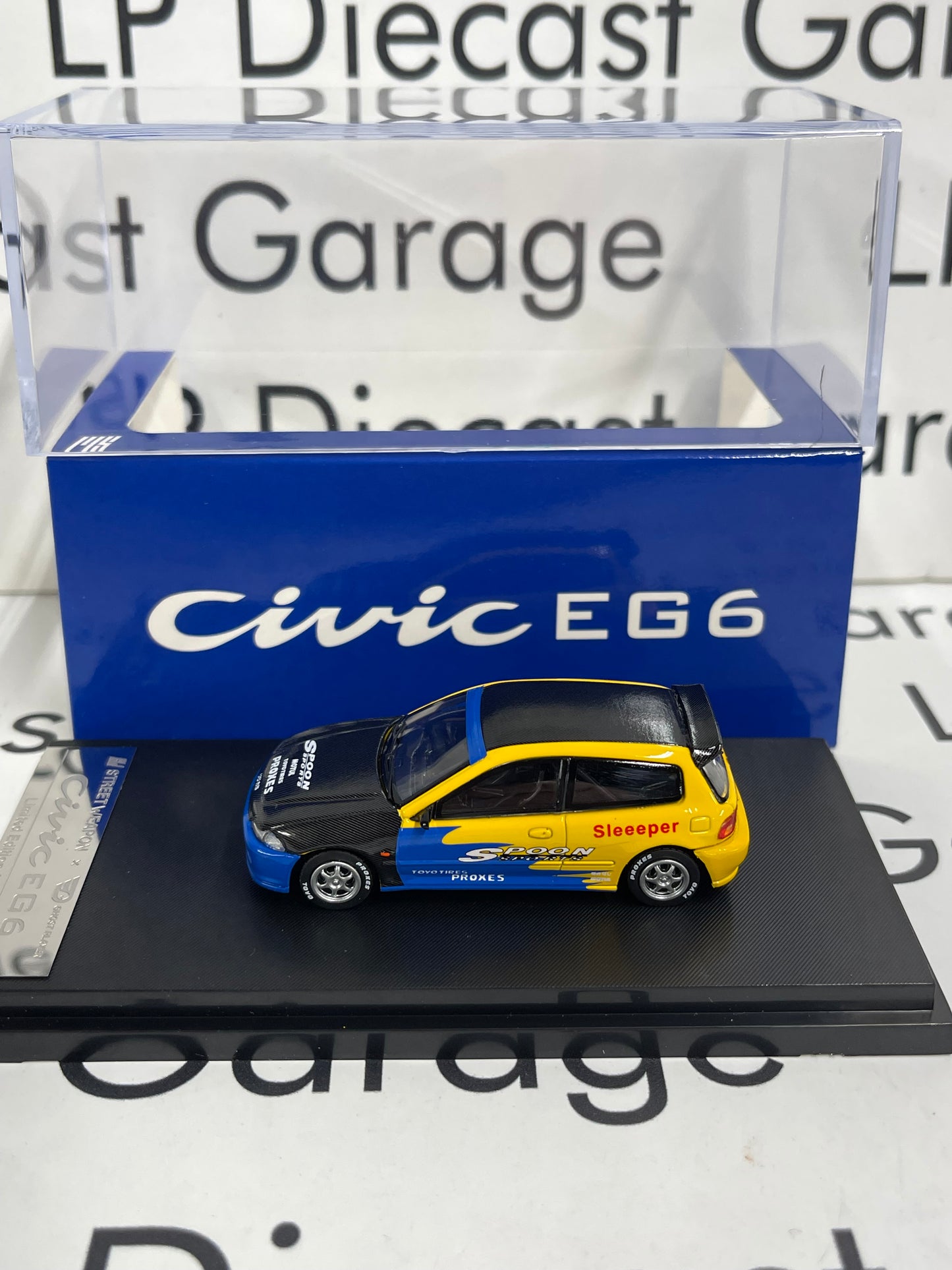 STREET WEAPON Honda Civic EG6 Hatch Spoon 1:64 Diecast Ghost Player
