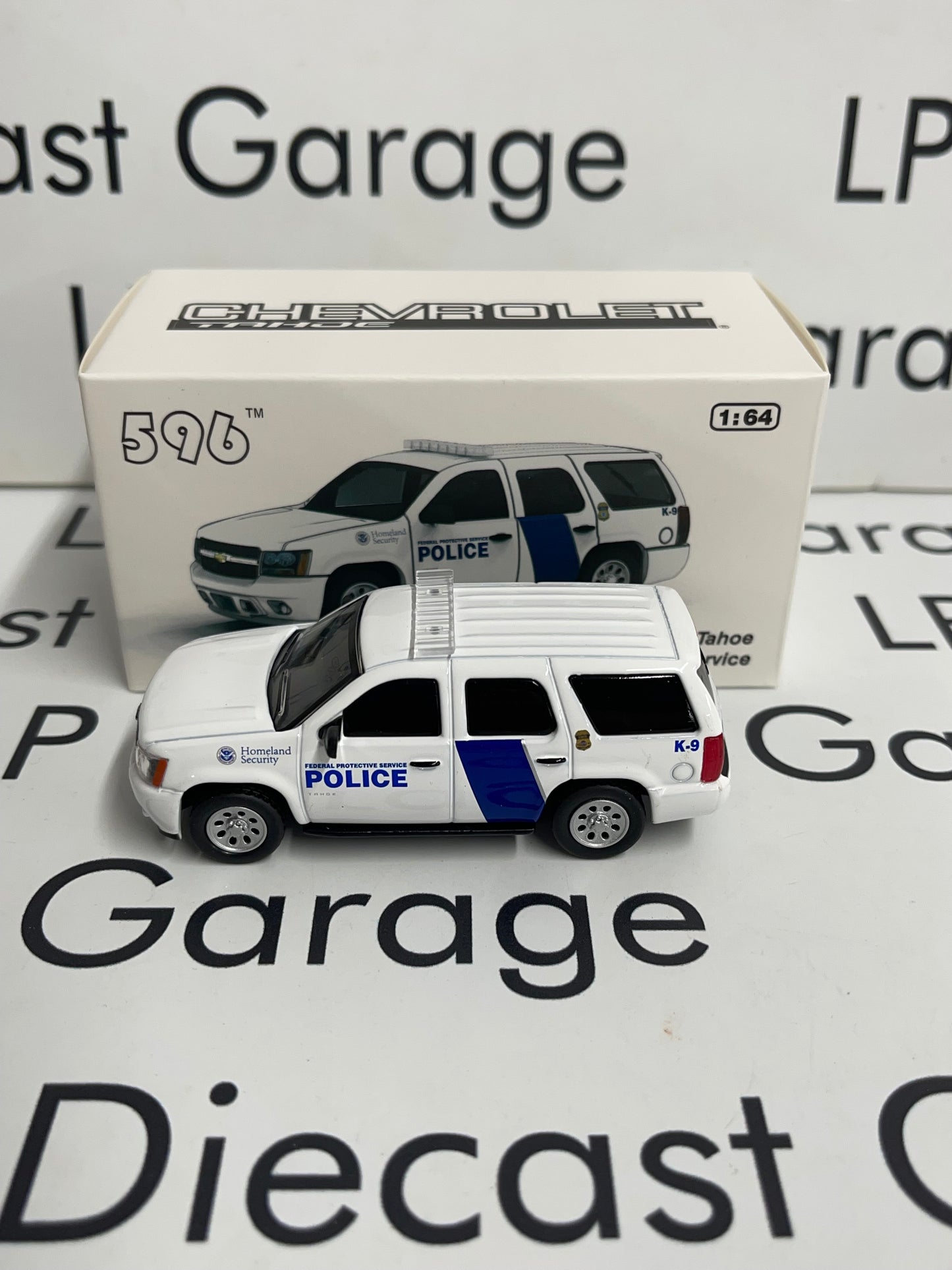596 Model Chevrolet Tahoe Federal Protective Service 1:64 Diecast