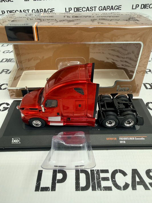 IXO Models 2018 Freightliner Cascadia Metallic Red Semi Truck 1:64 Diecast