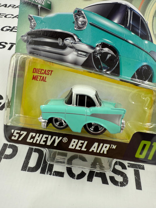 CARTUNED '57 Chevy Bel Air Teal 1:64 Diecast Series 4