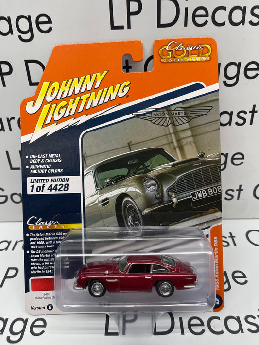 JOHNNY LIGHTNING 1966 Aston Martin DB5 Rossa Rubina Chiara 1:64 Diecast