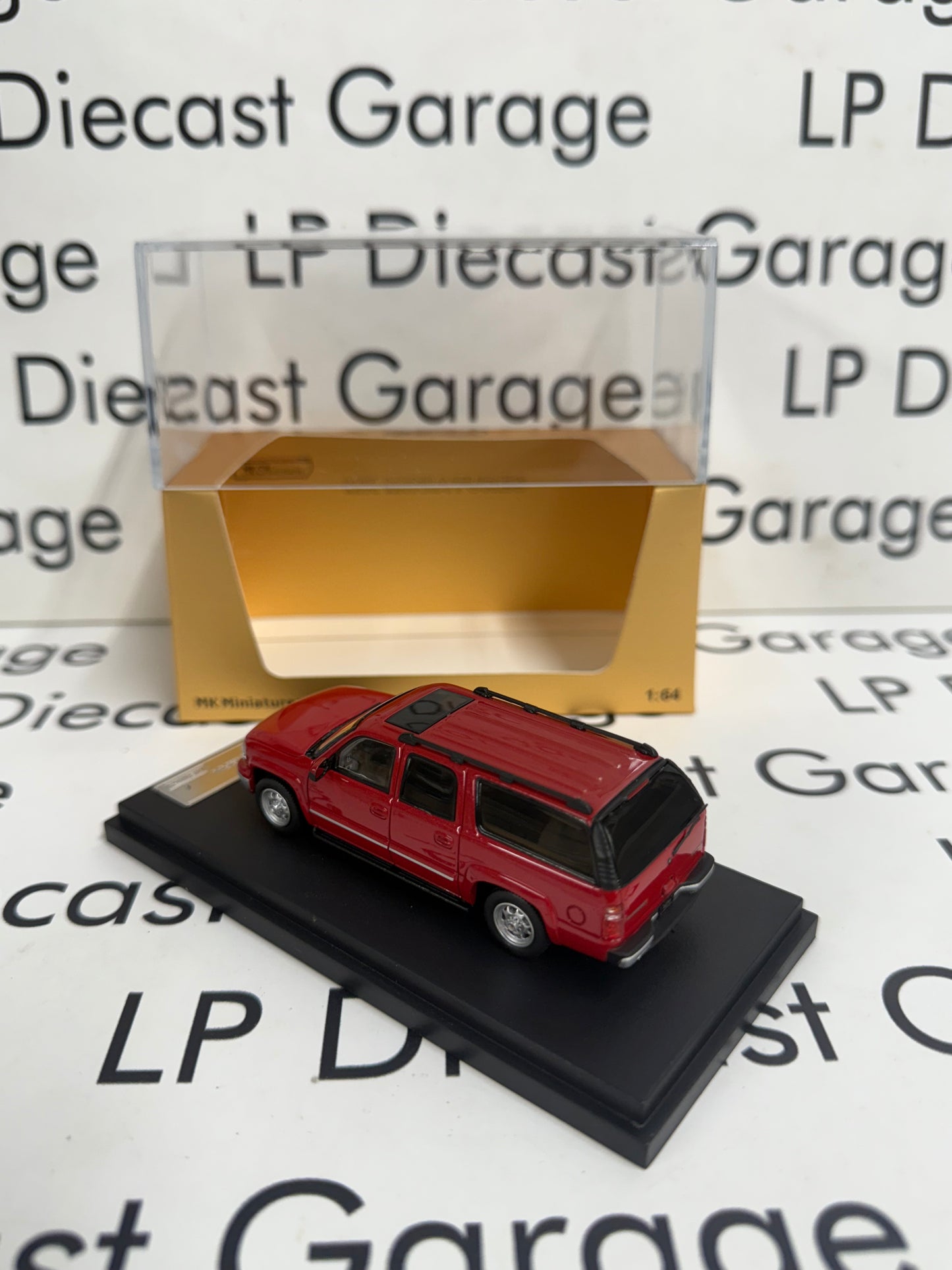 MK Miniatures 2003 Chevrolet Suburban Red 1:64 Diecast