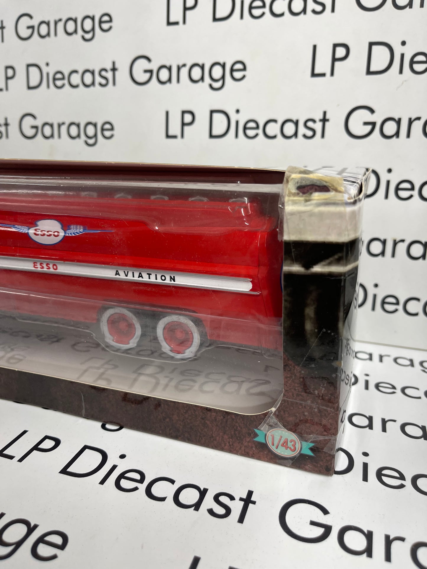 EDICOLA 1955 Somua J117 ESSO Gas Semi Truck Red 1:43 Diecast