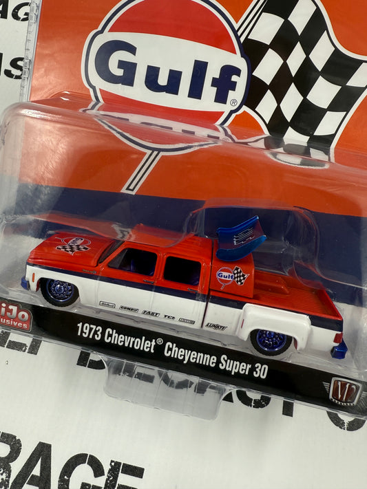 CHASE M2 1973 Chevrolet Cheyenne Super 30 Gulf Racing 1:64 Diecast Mijo