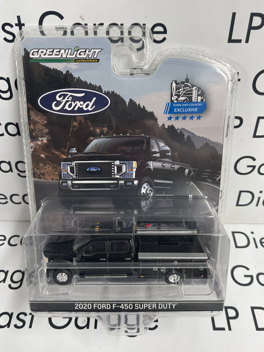 GREENLIGHT 2020 Ford F-450 Super Duty Service Truck Black 1:64 Diecast T&C Exclusive