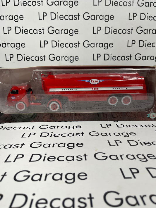 EDICOLA 1955 Somua J117 ESSO Gas Semi Truck Red 1:43 Diecast