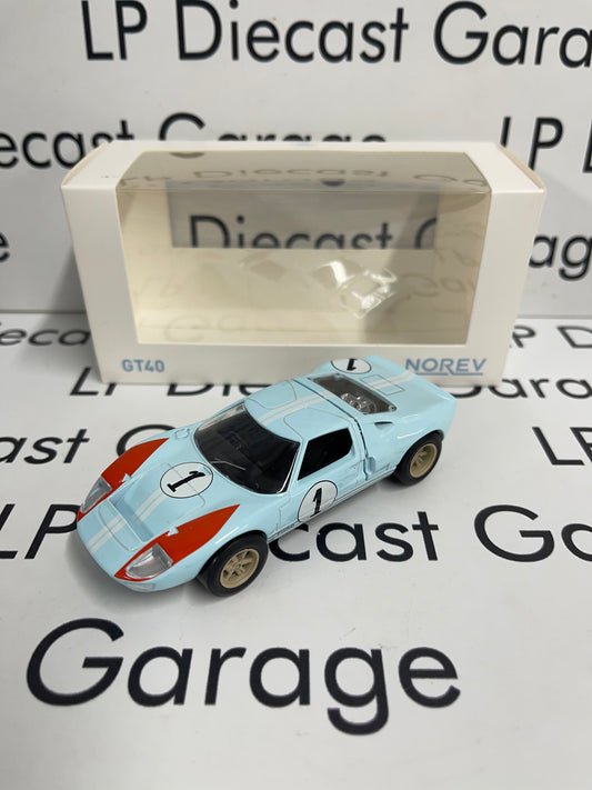 NOREV 1966 Ford GT40 MKII Gulf Blue 1:43 Diecast