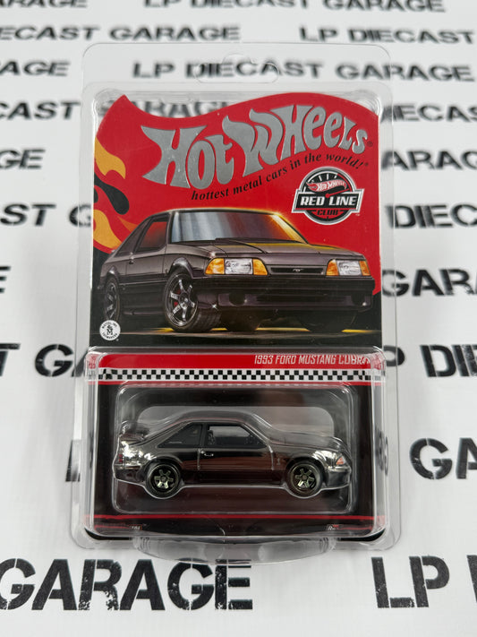 HOT WHEELS 1993 Ford Mustang Cobra R Black Chrome RLC Club 1:64 Diecast