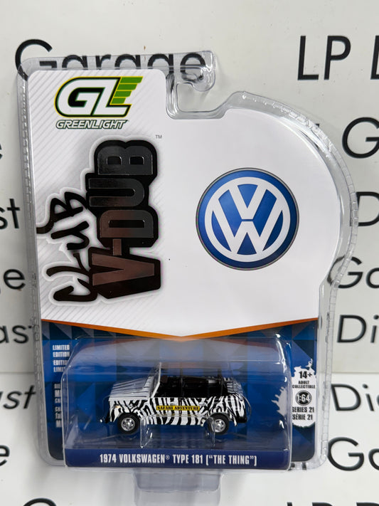 GREENLIGHT 1974 Volkswagen Type 181 The Thing Safari 1:64 Diecast Club V-Dub