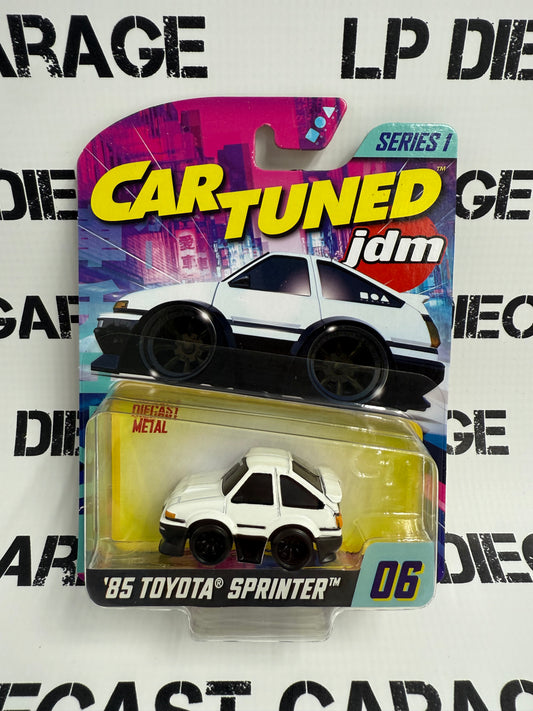 CARTUNED '85 Toyota Sprinter White JDM 1:64 Diecast Series 1