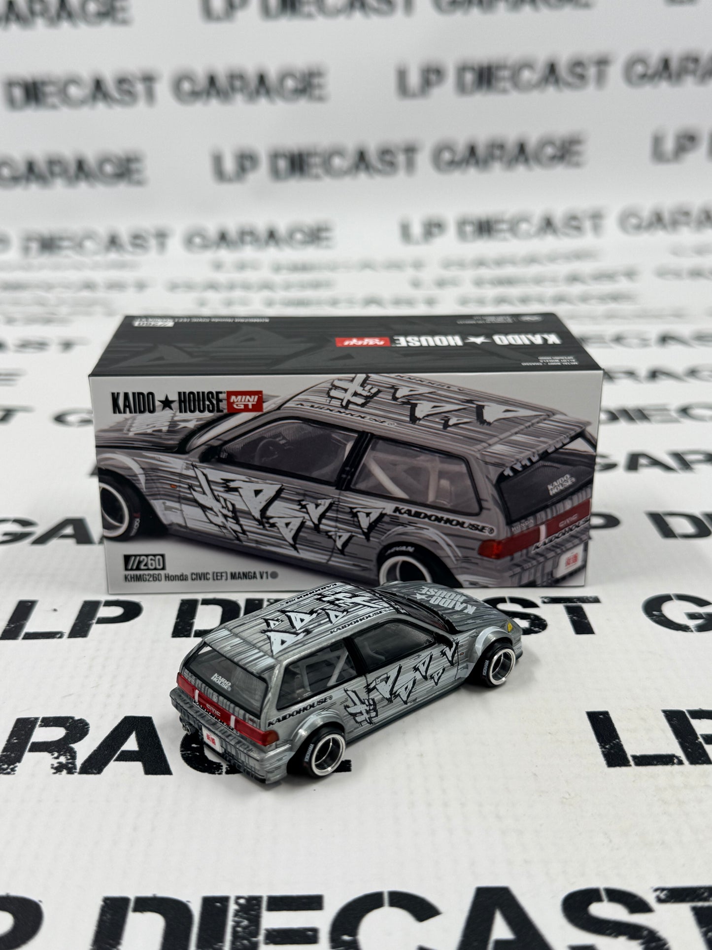 RAW CHASE MINI GT KAIDO HOUSE Honda Civic EF Manga V1 1:64 Diecast