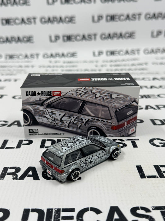 RAW CHASE MINI GT KAIDO HOUSE Honda Civic EF Manga V1 1:64 Diecast