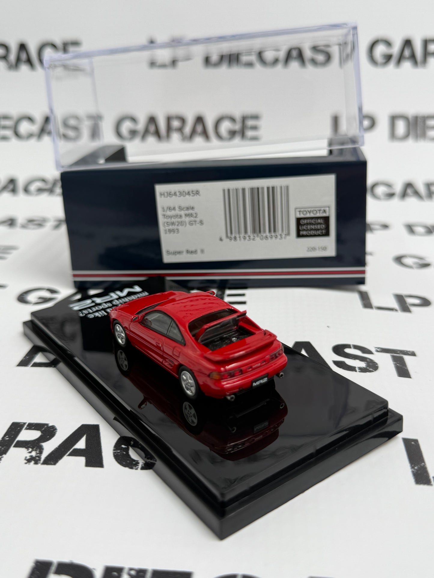 HOBBY JAPAN 1993 Toyota MR2 (SW20) GT-S Red 1:64 Diecast