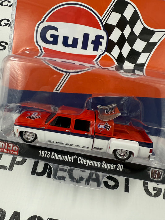 M2 1973 Chevrolet Cheyenne Super 30 Gulf Racing 1:64 Diecast Mijo