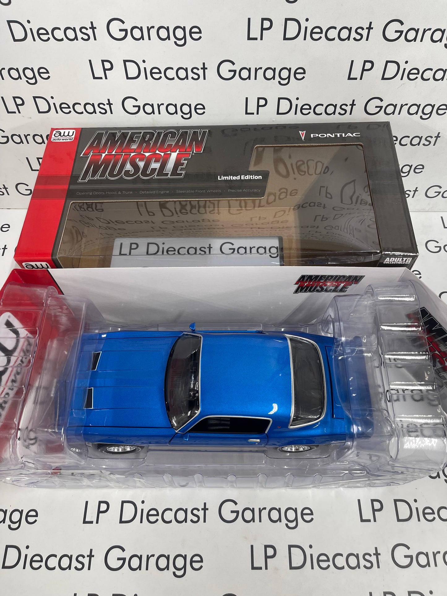 AUTO WORLD 1978 Pontiac Firebird Formula Martinique Blue 1:18 Diecast