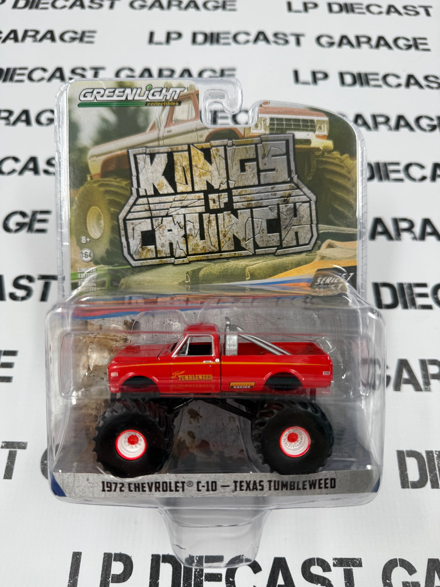 GREENLIGHT 1972 Chevrolet C-10 Texas Tumbleweed 1:64 Diecast King of Crunch