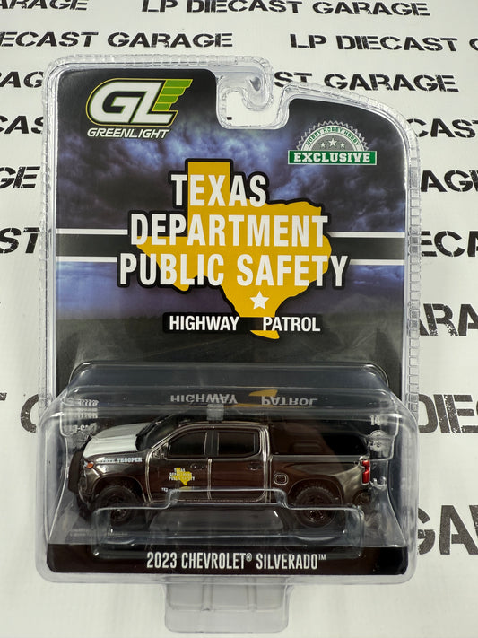 CHROME CHASE GREENLIGHT 2023 Chevrolet Silverado Texas Dept. Public Safety 1:64 Diecast