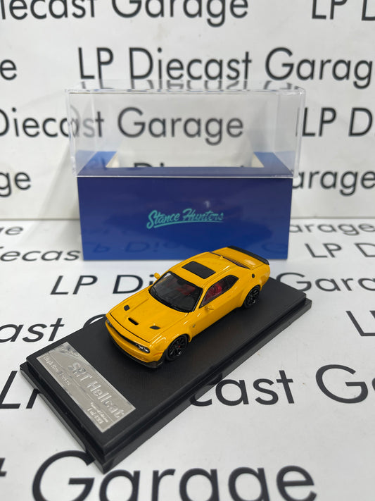 STANCE HUNTERS 2023 Dodge Challenger SRT Hellcat Yellow 1:64 Diecast