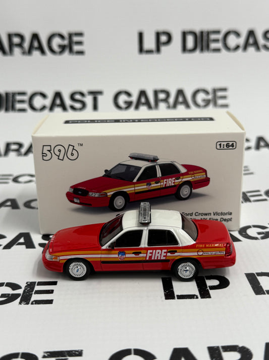 596 Model Ford Crown Victoria FDNY Fire Marshal New York 1:64 Diecast