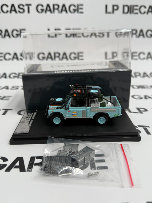 STREET WARRIOR Land Rover Defender Gulf Blue 1:64 Diecast