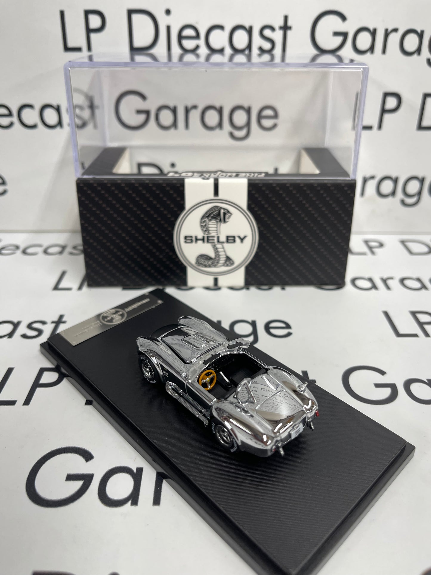 FINE WORKS 64 Shelby Cobra 427 S/C Chrome 1:64 Diecast