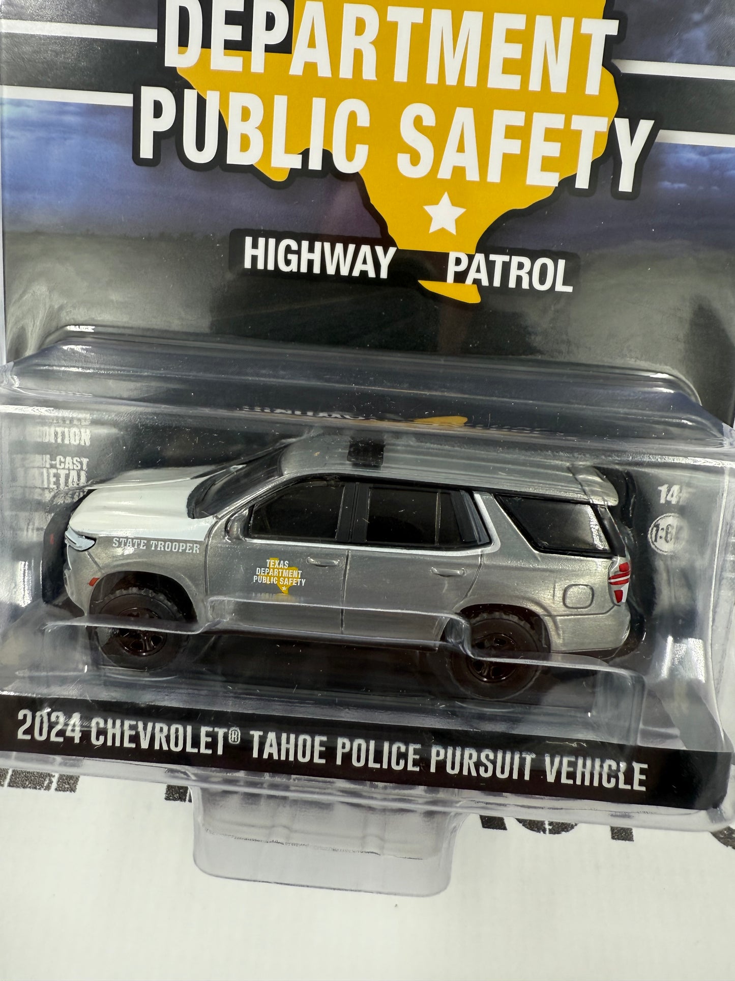 RAW CHASE GREENLIGHT 2024 Chevrolet Tahoe Texas Dept. Public Safety 1:64 Diecast