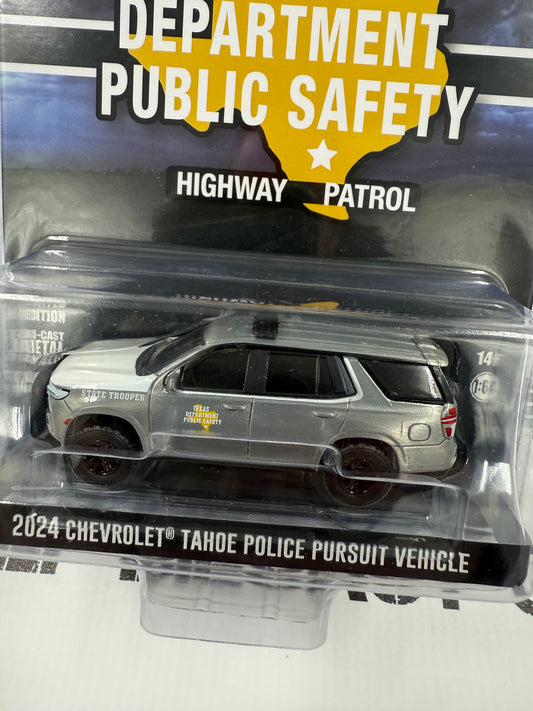 RAW CHASE GREENLIGHT 2024 Chevrolet Tahoe Texas Dept. Public Safety 1:64 Diecast