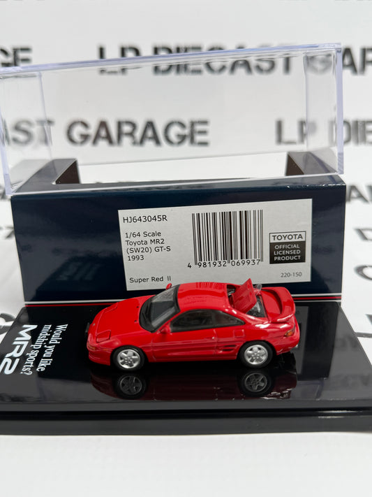 HOBBY JAPAN 1993 Toyota MR2 (SW20) GT-S Red 1:64 Diecast