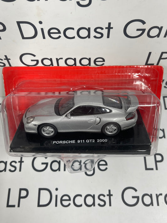 EDICOLA 2000 Porsche 911 GT2 Silver 1:43 Diecast Euro Deagostini