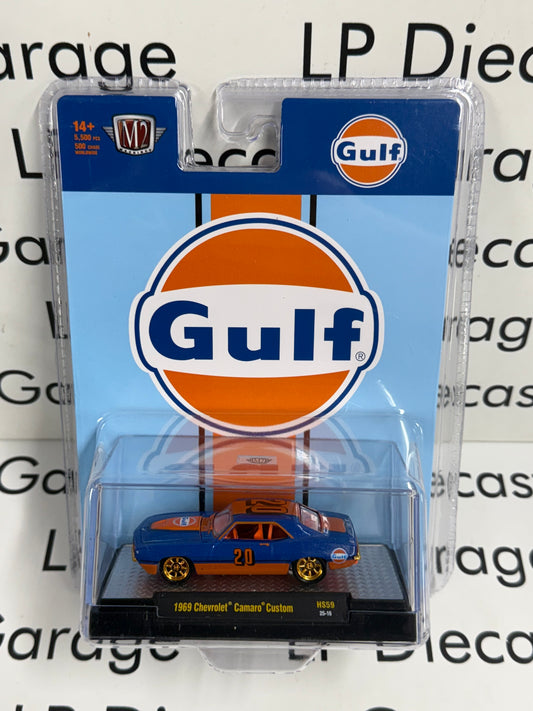 CHASE M2 1969 Chevrolet Camaro Custom Gulf #20 1:64 Diecast