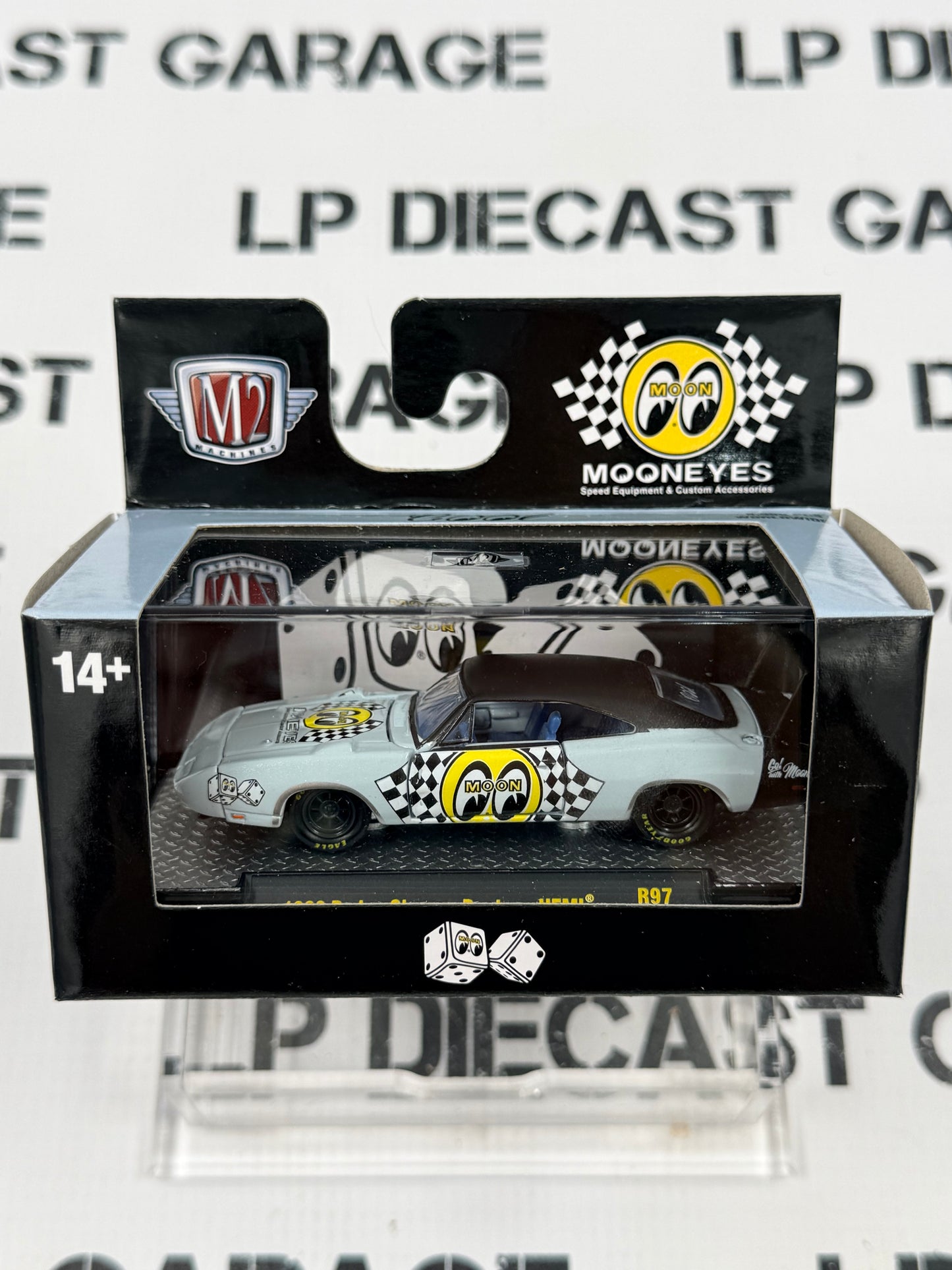 M2 1969 Dodge Charger Daytona Hemi Mooneyes 1:64 Diecast