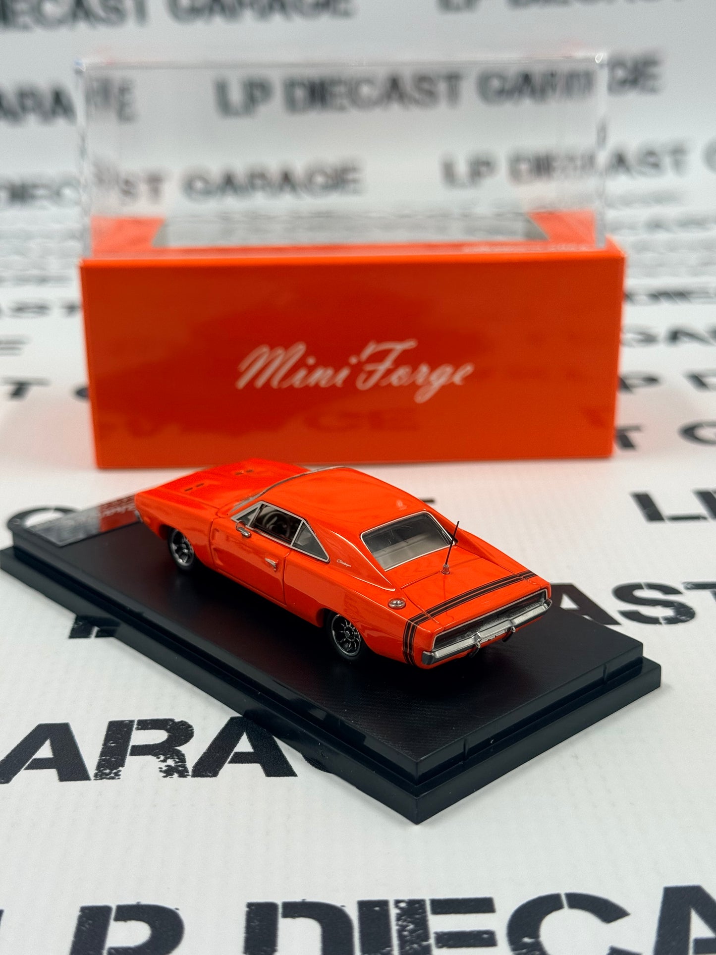 MINI FORGE 1969 Dodge Charger R/T Orange 1:64 Diecast
