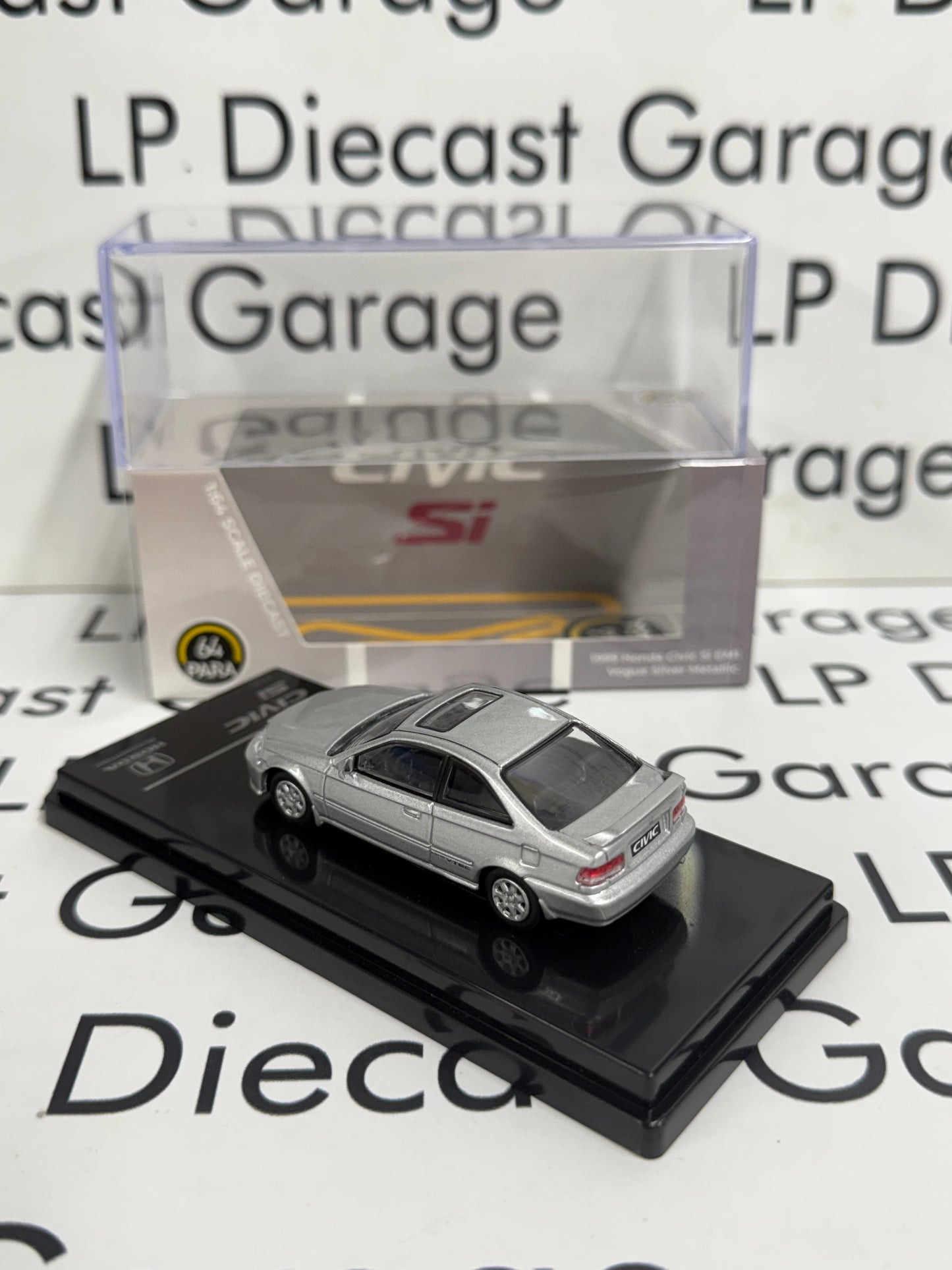 PARA64 1999 Honda Civic Si EM1 Vogue Silver Metallic 1:64 Diecast