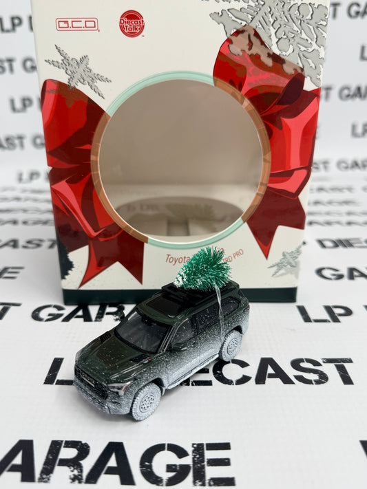 GCD 2025 Toyota Sequoia TRD Pro Green Christmas Edition 1:64 Diecast DiecastTalk Exclusve