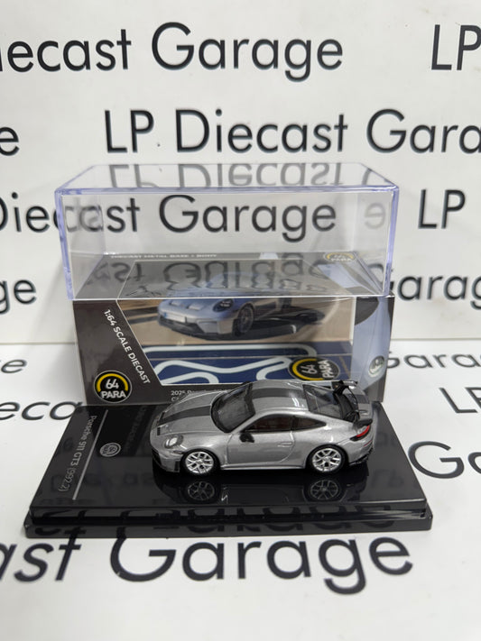 PARA64 2025 Porsche 911 GT3 992.2 Silver Metallic 1:64 Diecast