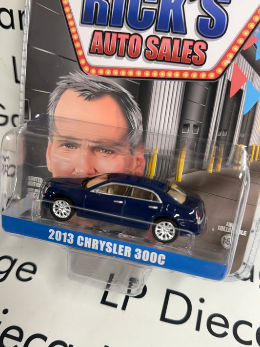 GREENLIGHT 2013 Chrysler 300C Blue LP Exclusive 1:64 Diecast Ricks Auto Sales