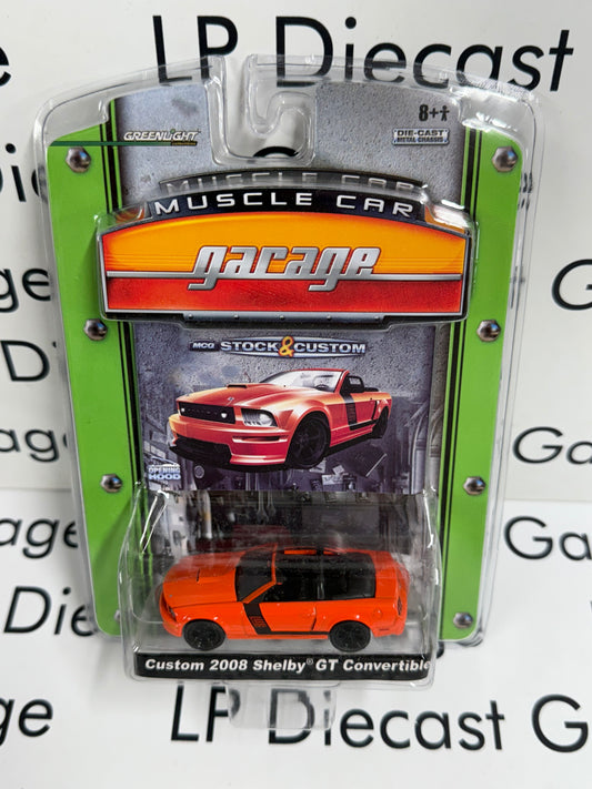 GREENLIGHT 2008 Ford Mustang Shelby GT Convertible Orange 1:64 Diecast