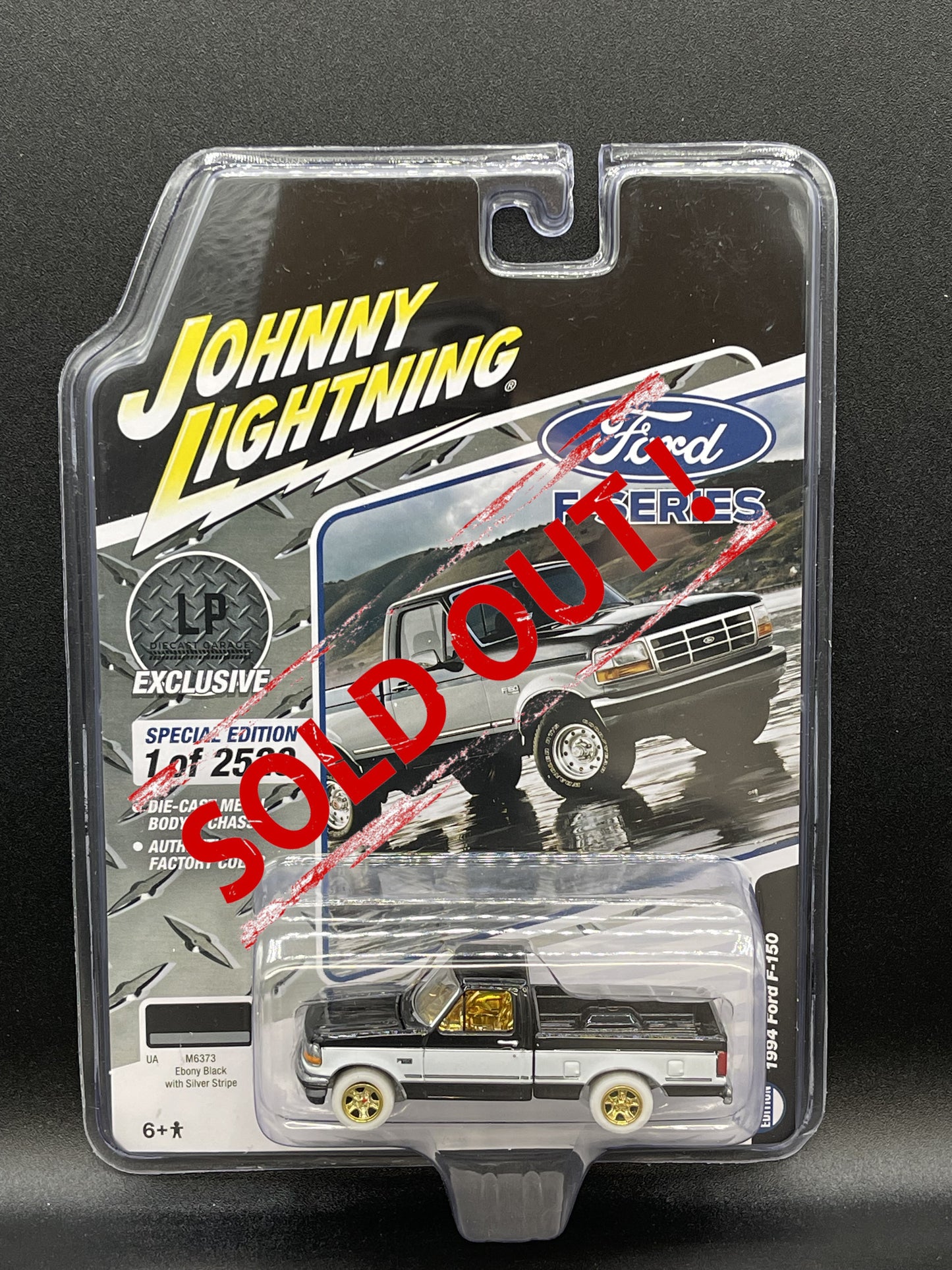 CHASE JOHNNY WHITE LIGHTNING 1994 Ford F-150 Ebony Black LP 1:64 Diecast Promo
