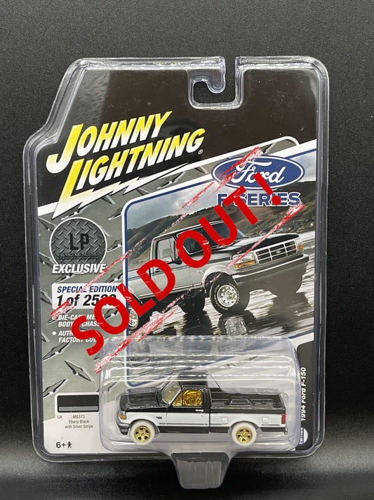 CHASE JOHNNY WHITE LIGHTNING 1994 Ford F-150 Ebony Black LP 1:64 Diecast Promo