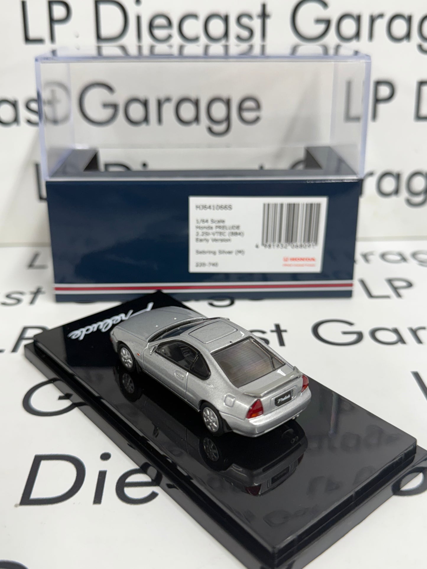 HOBBY JAPAN Honda Prelude 2.2Si VTEC BB4 Sebring Silver 1:64 Diecast