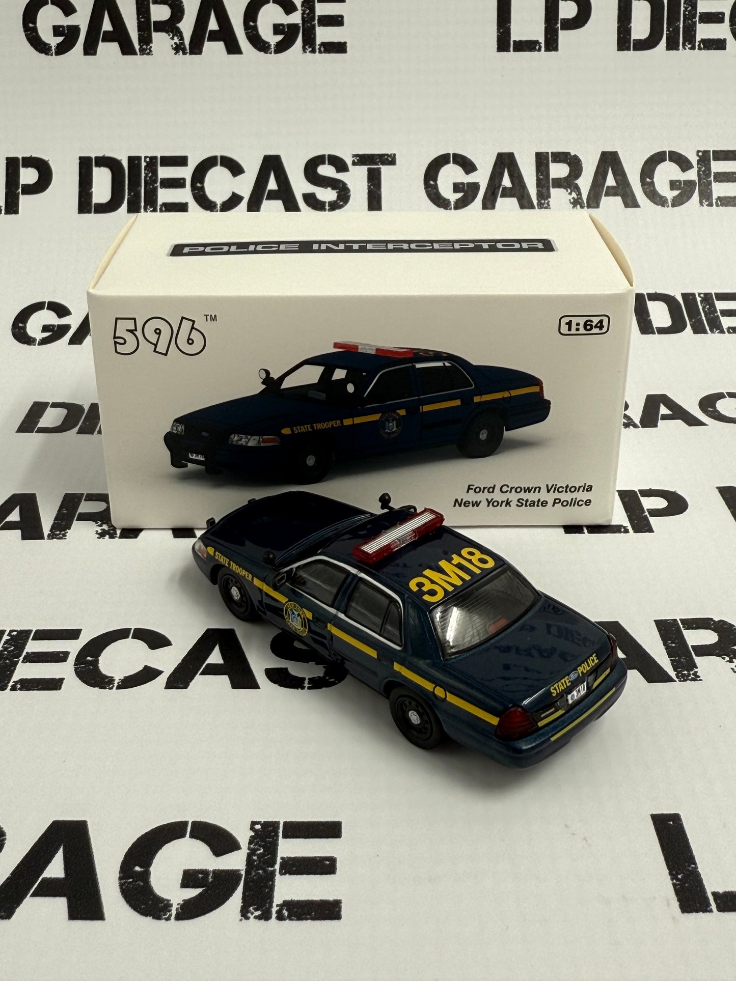 596 Model Ford Crown Victoria New York State Police 1:64 Diecast