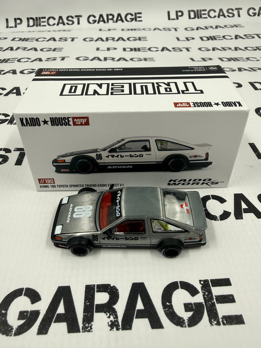 RAW CHASE MINI GT KAIDO HOUSE Toyota Sprinter Trueno V1 White 1:64 Diecast