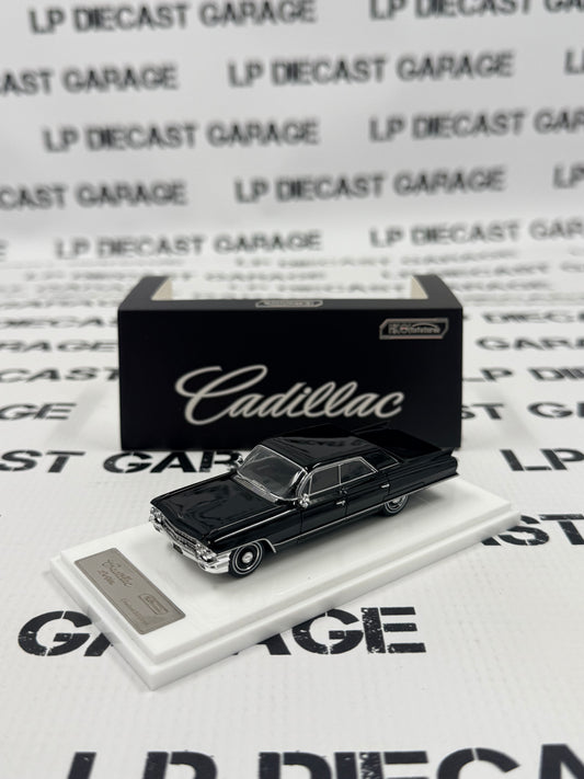 MK Miniatures 1962 Caddy DeVille Sedan Black 1:64 Diecast
