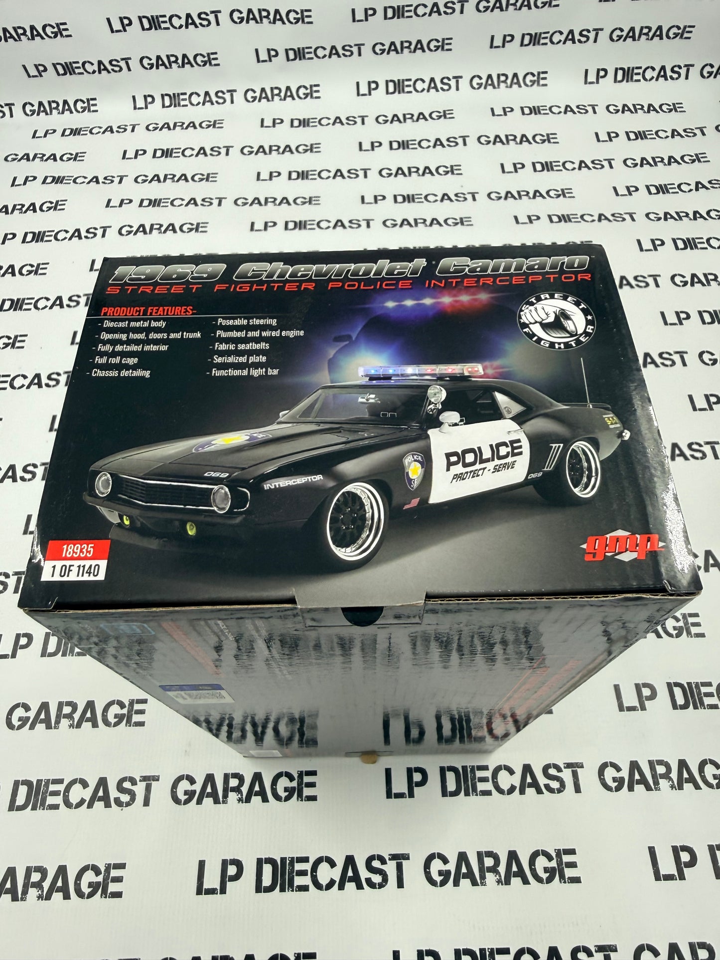 GMP 1969 Chevrolet Camaro Street Fighter Police Interceptor 1:18 Diecast Sample Car 18935
