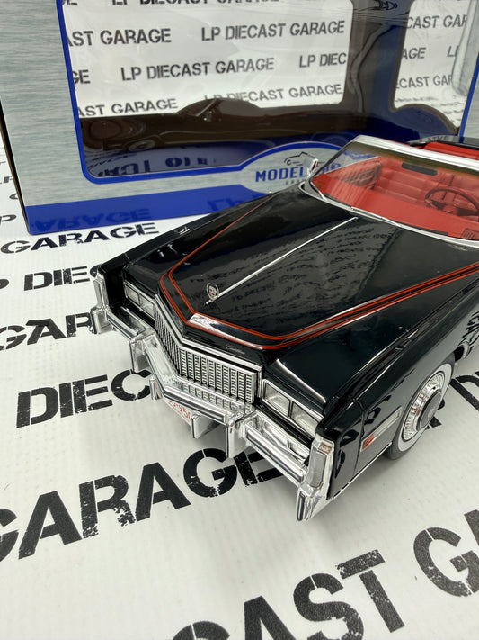 MCG Model Car Group 1976 Cadillac Eldorado Convertible Black 1:18 Diecast