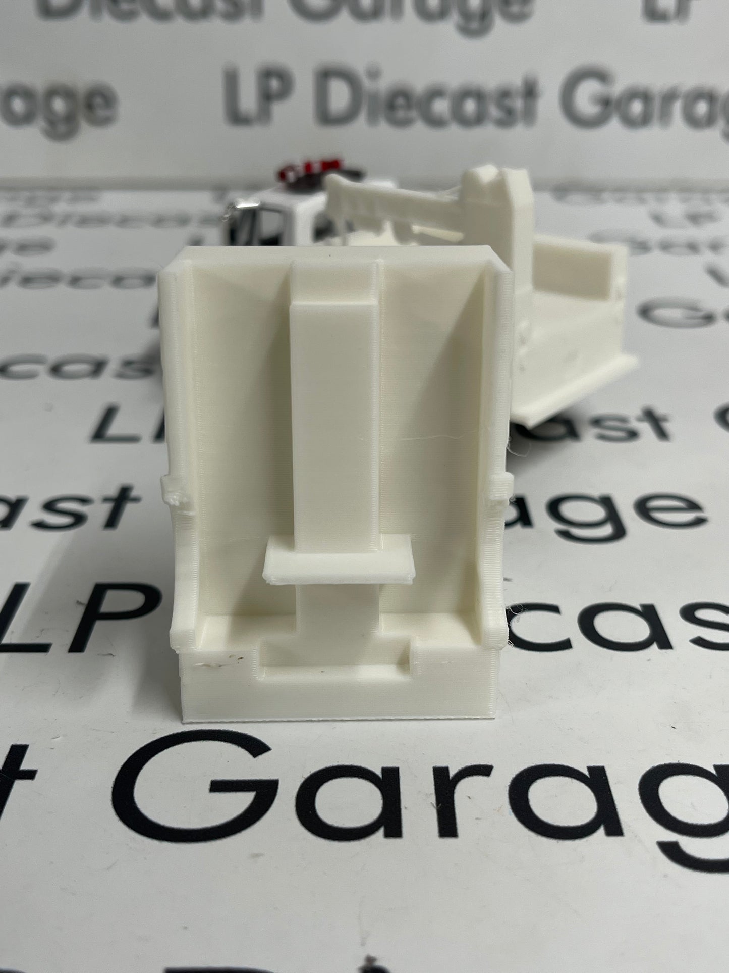 3D Printed Customs White Service Bed Fits Greenlight International Durastar 1:64 Diecast Trucks
