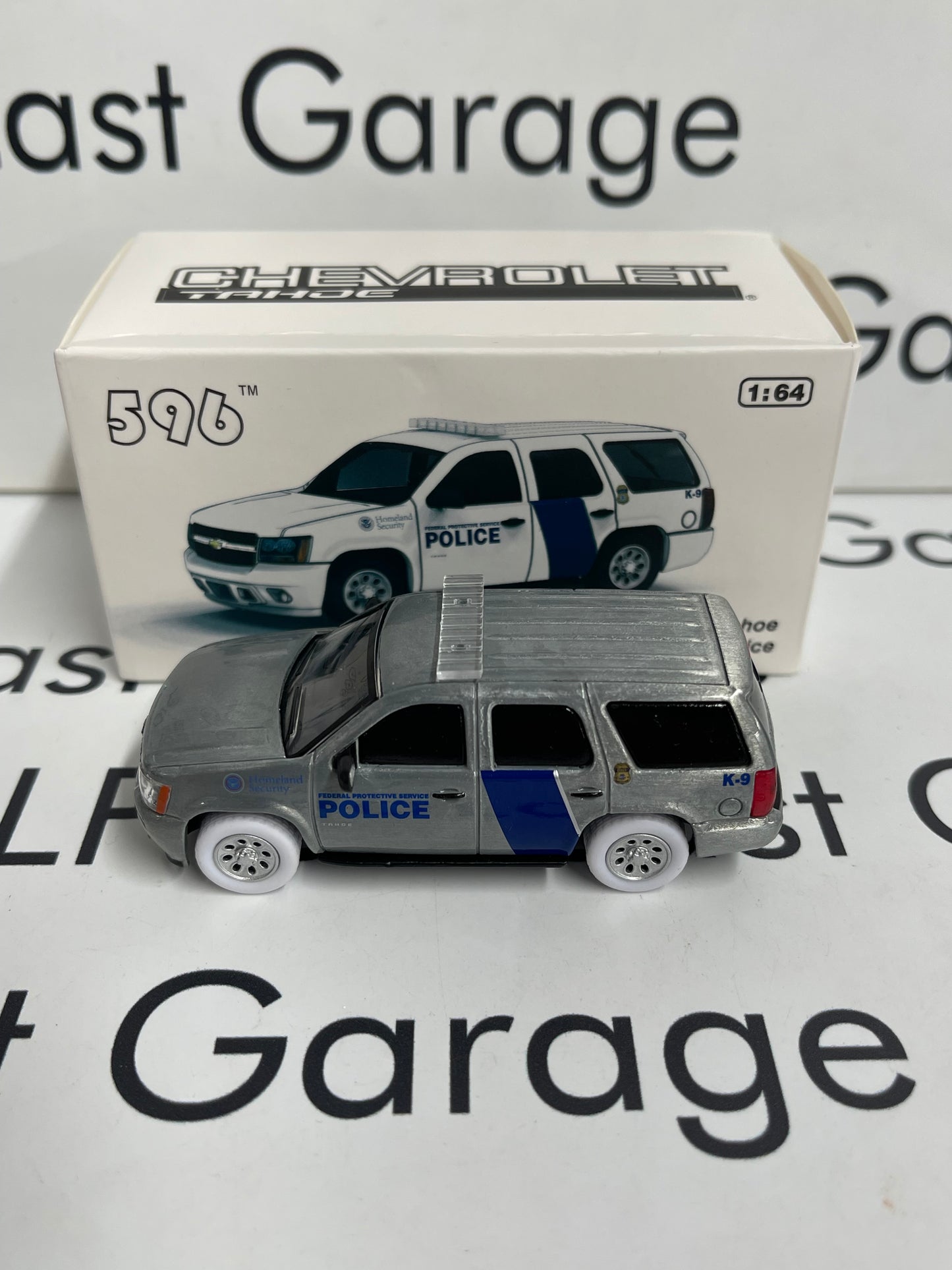 RAW CHASE 596 Model Chevrolet Tahoe Federal Protective Service 1:64 Diecast