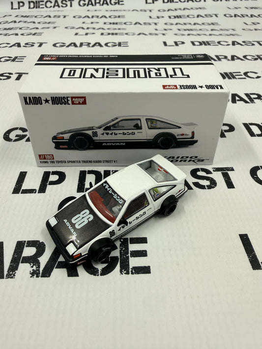 MINI GT KAIDO HOUSE Toyota Sprinter Trueno V1 White 1:64 Diecast